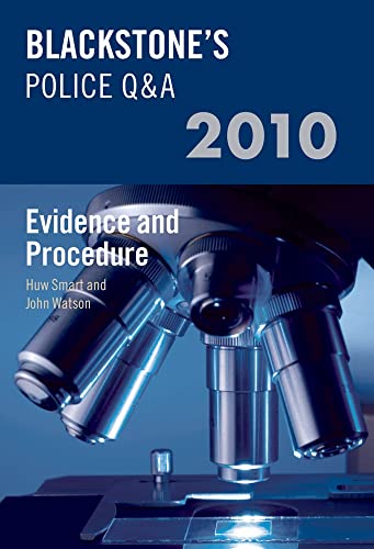 Stock image for Blackstone's Police Q&a: Evidence and Procedure 2010 for sale by Better World Books Ltd