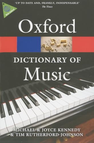 9780199578542: (s/dev) Oxf Dictionary Of Music, The (6 Ed) (Oxford Quick Reference)
