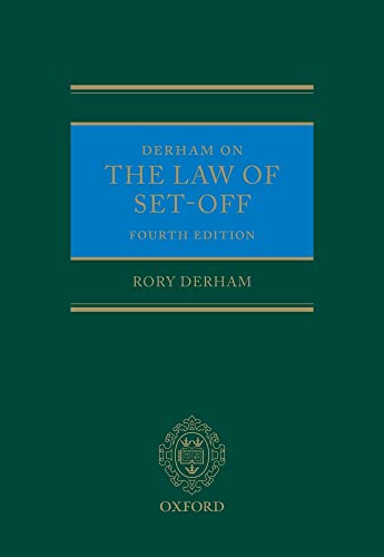 9780199578825: Derham on the Law of Set-Off