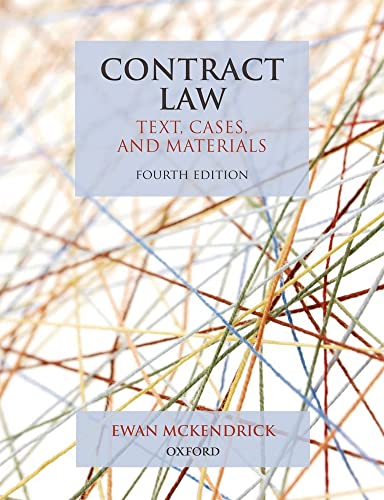 Imagen de archivo de Contract Law: Text, Cases, and Materials a la venta por WorldofBooks