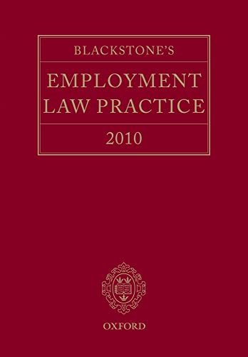 Beispielbild fr Blackstone's Employment Law Practice 2010 zum Verkauf von GF Books, Inc.