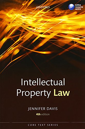 9780199581429: Intellectual Property Law Core Text 4/e (Core Texts Series)