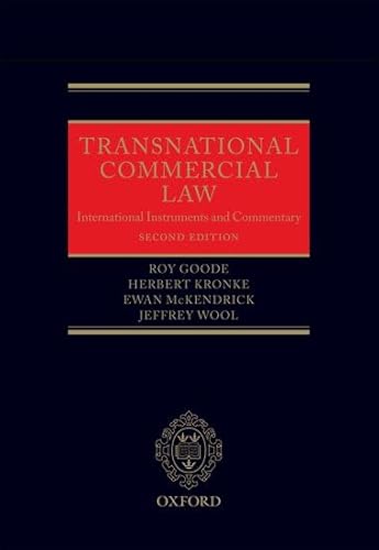 9780199582860: Transnational Commercial Law: International Instruments and Commentary