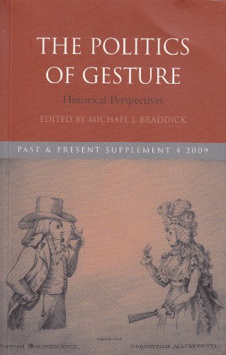 Beispielbild fr THE POLITICS OF GESTURE. Past and present supplement 4. zum Verkauf von AwesomeBooks