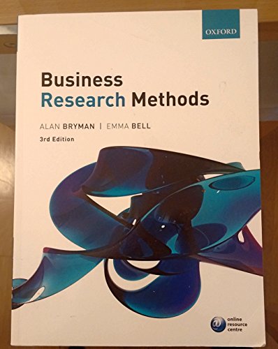 Beispielbild fr Business Research Methods zum Verkauf von Better World Books