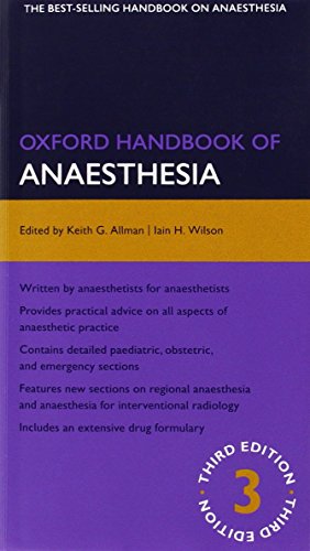 Stock image for Oxford Handbook of Anaesthesia (Oxford Medical Handbooks) for sale by Zoom Books Company