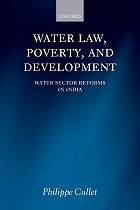 9780199585199: WATER LAW, POVERTY, AND DEVELOPMENT: HB