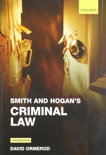 Stock image for Smith and Hogan's Criminal Law for sale by AwesomeBooks