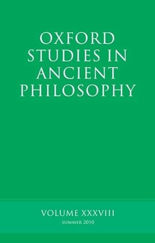 Beispielbild fr Oxford Studies in Ancient Philosophy: Volume 38 zum Verkauf von Buchpark