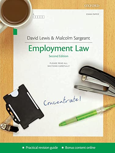 9780199587742: Employment Law Concentrate: Law Revision and Study Guide