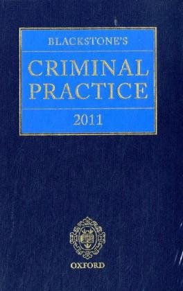Stock image for Blackstone's Criminal Practice 2011 Ormerod, David; Hooper, Anthony for sale by Iridium_Books