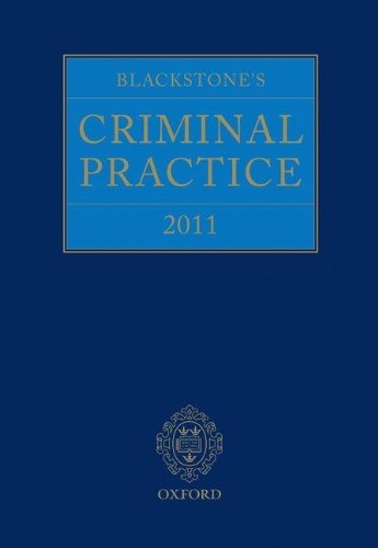 Stock image for BLACKSTONE'S CRIMINAL PRACTICE, 2011; SUPPLEMENT NO. 2. for sale by Cambridge Rare Books
