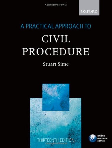 Beispielbild fr A Practical Approach to Civil Procedure zum Verkauf von AwesomeBooks