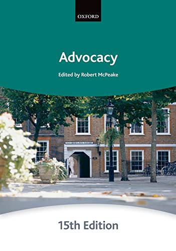 Imagen de archivo de Advocacy (Bar Manuals) a la venta por WorldofBooks