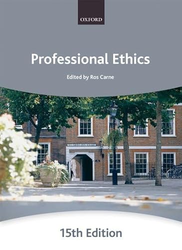 9780199591855: Professional Ethics