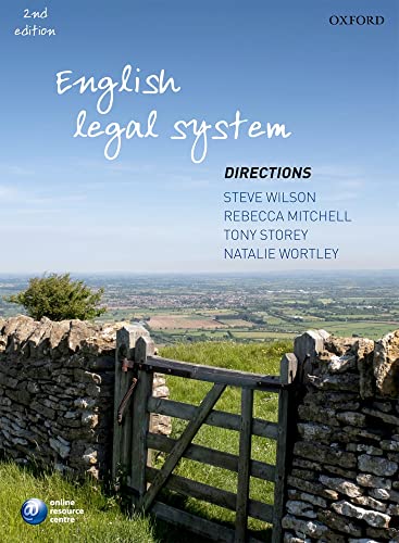 9780199592241: English Legal System Directions