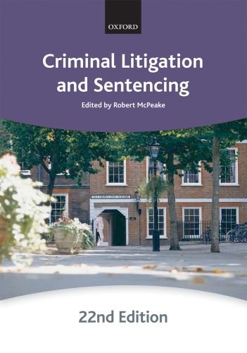 Beispielbild fr Criminal Litigation and Sentencing (Bar Manuals) zum Verkauf von AwesomeBooks