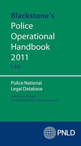 9780199595198: Blackstone's Police Operational Handbook 2011: Law