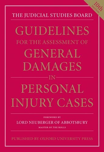 Beispielbild fr Guidelines for the Assessment of General Damages in Personal Injury Cases (JSB Guidelines for the Assessment of General Damages in Personal Injury Cases) zum Verkauf von Ergodebooks
