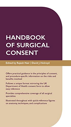 Imagen de archivo de Handbook of Surgical Consent a la venta por WorldofBooks