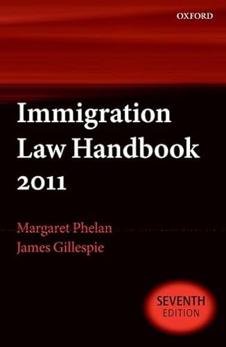 Imagen de archivo de Immigration Law Handbook 2011 a la venta por Bellwetherbooks