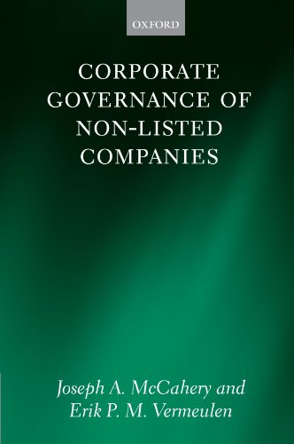 Corporate Governance of Non-Listed Companies (9780199596386) by McCahery, Joseph A.