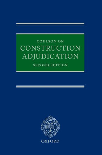 9780199597222: Coulson on Construction Adjudication
