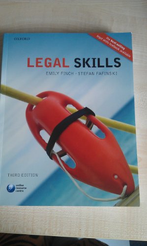 9780199599158: Legal Skills