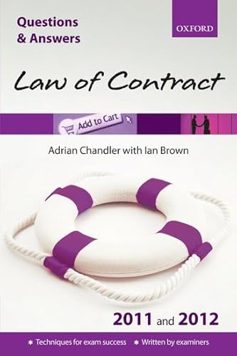 Beispielbild fr Q and A Revision Guide: Law of Contract 2011 and 2012 (Law Questions and Answers) zum Verkauf von Reuseabook