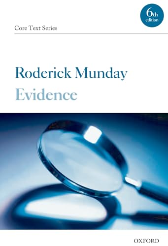 Stock image for Evidence Core Text Munday, Roderick for sale by Iridium_Books