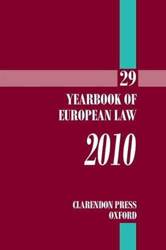 Stock image for Yearbook of European Law 2010: Volume 29 for sale by Iridium_Books