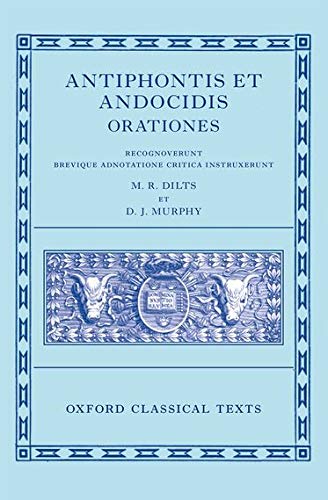 Stock image for Antiphon and Andocides: Speeches (Antiphontis et Andocidis Orationes) (Oxford Classical Texts) for sale by Save With Sam