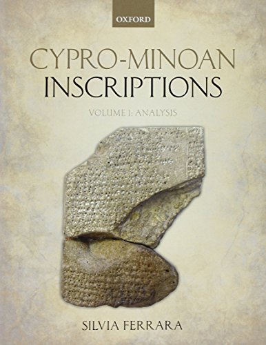 9780199607570: Cypro-Minoan Inscriptions: Volume 1: Analysis