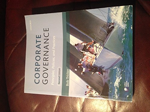 9780199607969 Corporate Governance Principles Policies