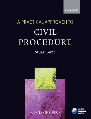 Beispielbild fr A Practical Approach to Civil Procedure (Practical Approach Series) zum Verkauf von AwesomeBooks