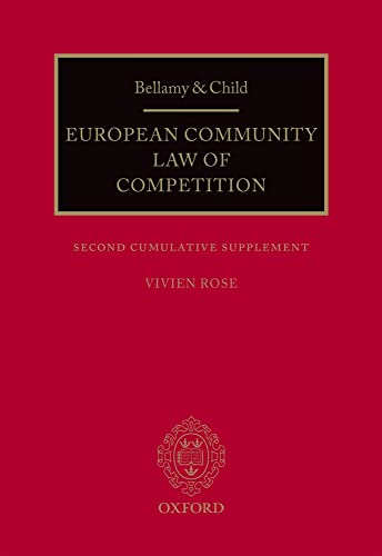 Stock image for Bellamy & Child: The European Community Law of Competition: Second Cumulative Supplement for sale by Prior Books Ltd