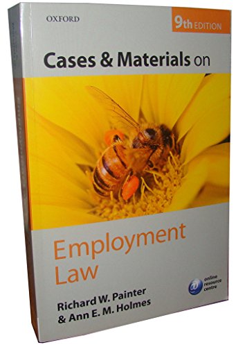 Stock image for Cases and Materials on Employment Law for sale by AwesomeBooks