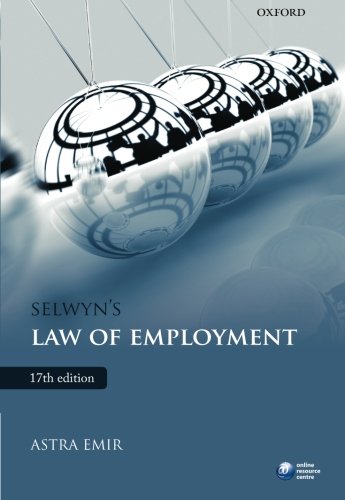 Stock image for Selwyn's Law of Employment for sale by AwesomeBooks