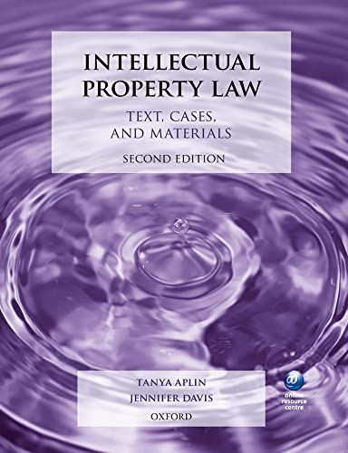 9780199643301: Intellectual Property Law: Text, Cases, and Materials