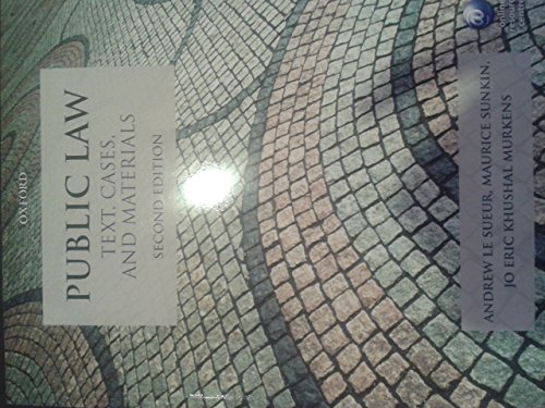 9780199644186: Public Law: Text, Cases, and Materials