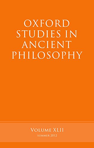 Beispielbild fr Oxford Studies in Ancient Philosophy zum Verkauf von Recycle Bookstore