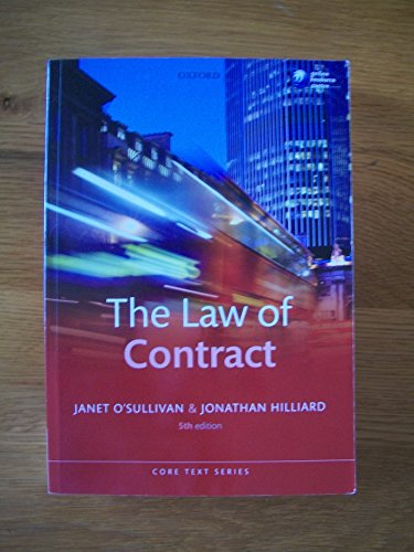 9780199644803: The Law of Contract (Core Text)