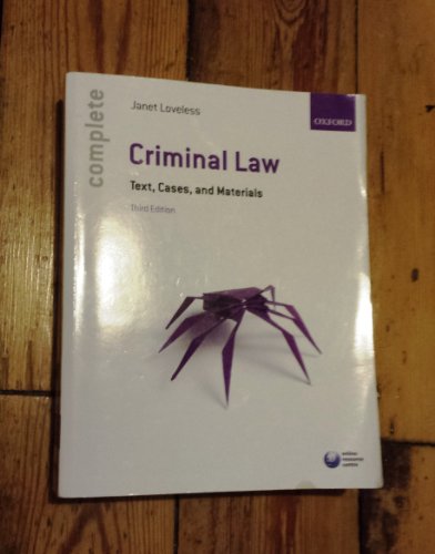 9780199646418: Complete Criminal Law: Text, Cases, and Materials