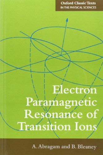 Beispielbild fr Electron Paramagnetic Resonance of Transition Ions zum Verkauf von Revaluation Books