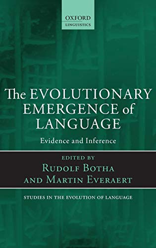Imagen de archivo de Evolutionary Emergence of Language Evidence and Inference a la venta por TextbookRush