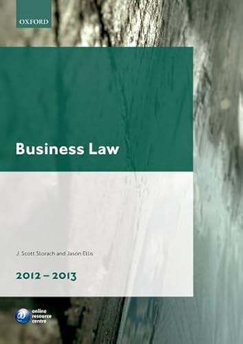 Stock image for BUSINESS LAW: 2012-2013. for sale by Cambridge Rare Books