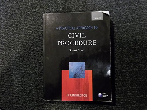 Stock image for Practical Approach to Civil Procedure (A Practical Approach) for sale by WorldofBooks