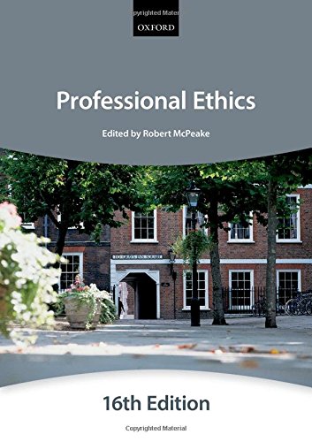 9780199657377: Professional Ethics