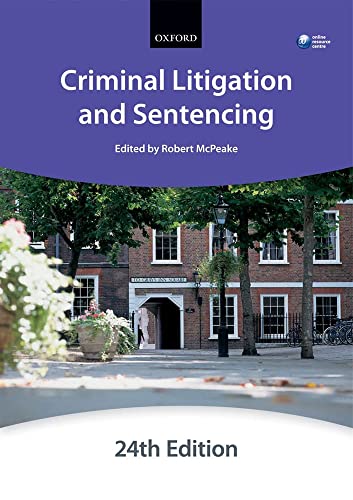 Beispielbild fr CRIMINAL LITIGATION AND SENTENCING. zum Verkauf von Cambridge Rare Books