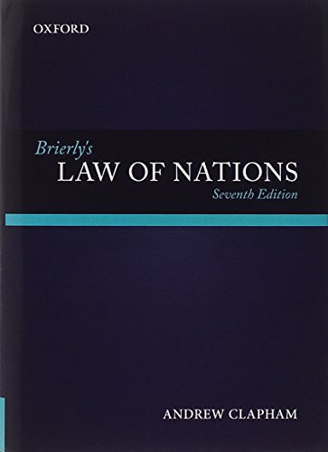 Imagen de archivo de Brierly's Law of Nations 7/ed a la venta por Romtrade Corp.